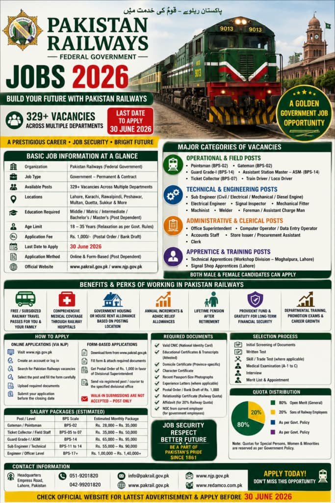 Assistant Driver Railway Jobs