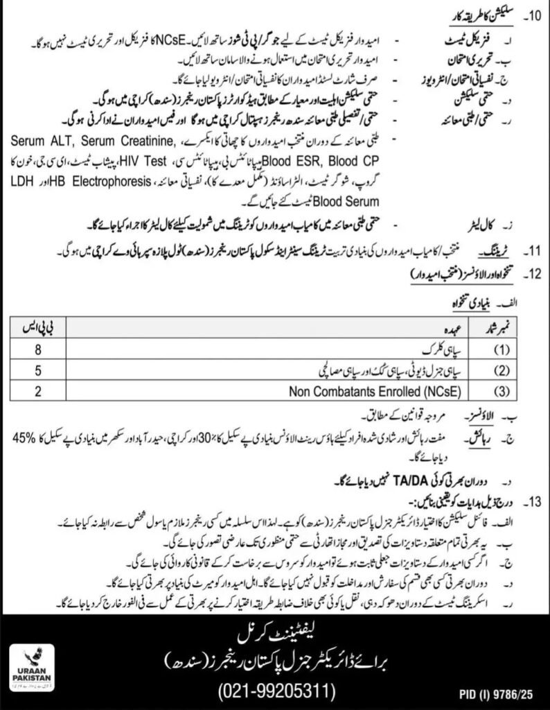 join sindh ranger jobs