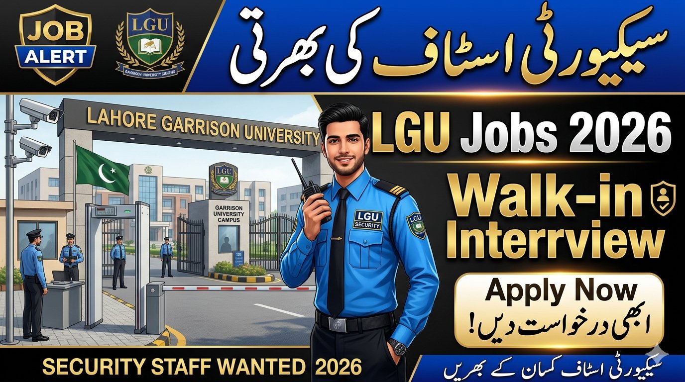 lahore garrison university jobs 2026