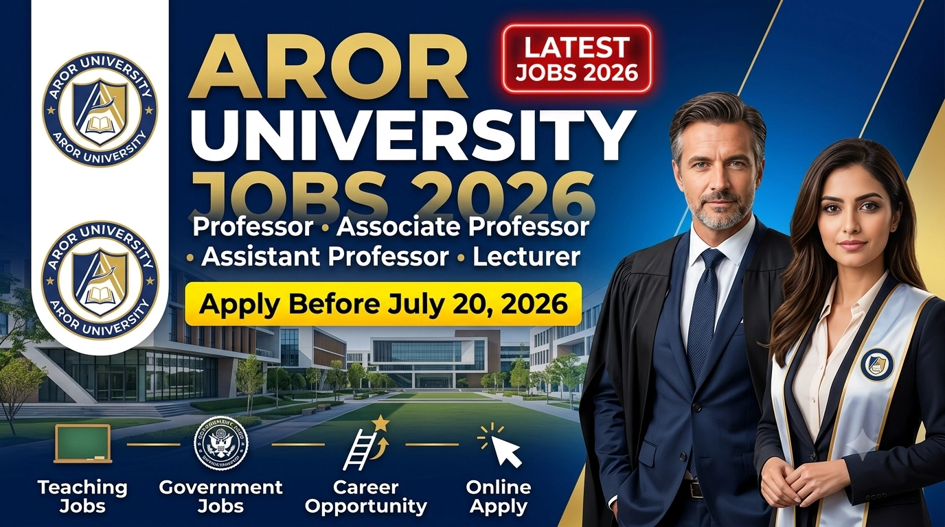 Aror university sukkur jobs 2026