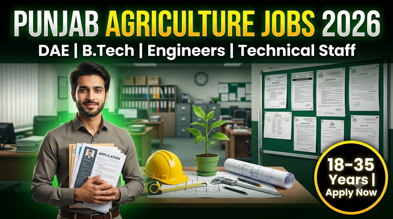 Jobs in agriculture department in pakistan