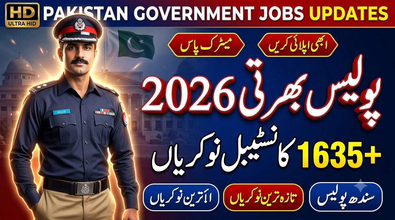 Pts sindh police jobs for female