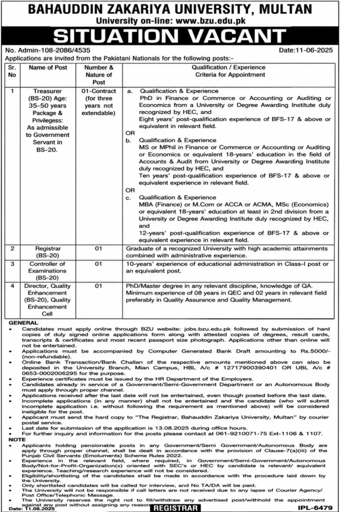 bzu job portal