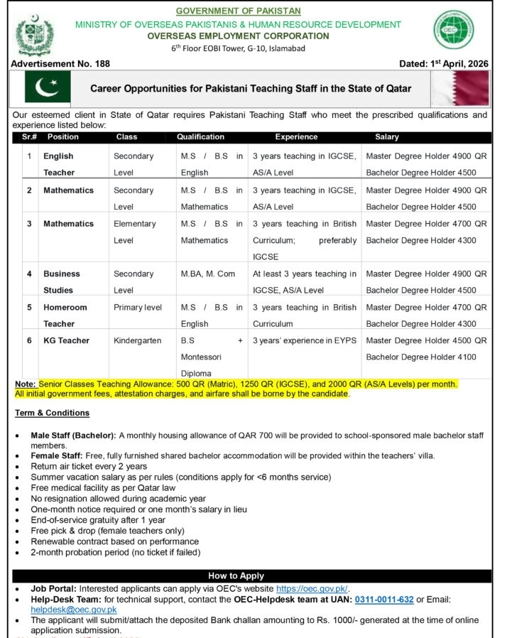 jobs oec gov pk