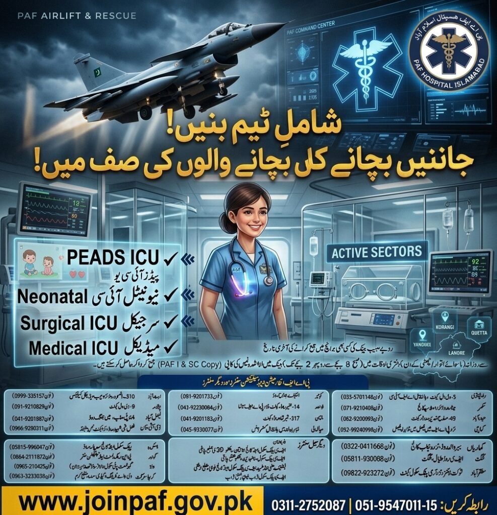 Paf Hospital Islamabad Jobs Application Form